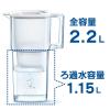 「ブリタ（BRITA）浄水器 ポット型 ピッチャー リクエリ マクストラプラス ピュアパフォーマンス カートリッジ1個付き」の商品サムネイル画像2枚目