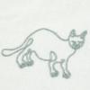 「インド猫総刺繍ランチョンマット グレー studio CLIP」の商品サムネイル画像4枚目