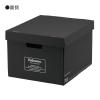 「フェローズ バンカーズボックス フタ付き A4サイズ 703Sボックス ブラック 黒 FE-100143113 1セット(1枚入)」の商品サムネイル画像2枚目