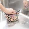 「らくらっくー 自立型水切ゴミ袋 ミニ ブルーム柄 モノトーン 1パック（120枚入）カワタキコーポレーション」の商品サムネイル画像5枚目