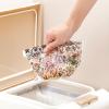 「らくらっくー 自立型水切ゴミ袋 ミニ ブルーム柄 モノトーン 1パック（120枚入）カワタキコーポレーション」の商品サムネイル画像6枚目