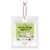 「プラスプラス 手提げキッチンポリ袋 取っ手付 半透明 Ｍ マチ付 1セット（1パック（100枚入）×3）オルディ」の商品サムネイル画像2枚目