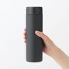 「無印良品 真空断熱構造 保温保冷ボトル フラットタイプ ５００ｍＬ 黒 良品計画」の商品サムネイル画像4枚目