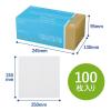 「ペーパータオル パルプ シングル 100枚入 ヒビフル くり返し使える丈夫なペーパータオル 箱タイプ 1箱（100枚入）コクヨ」の商品サムネイル画像9枚目
