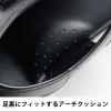 「【ロハコ限定】ナースサンダル ブラック M (23.0〜23.5cm) 室内向け クロスサンダル オリジナル」の商品サムネイル画像4枚目