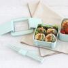 「岩崎工業 とっても強いケース入り 18cm 箸 Hー590 お弁当 食洗器対応 ミント ブルー 1個」の商品サムネイル画像2枚目