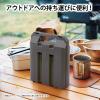 「不動技研 カセットボンベ 収納ケース 3本収納 コンロ 鍋 防災 グレー Fー2662 1個」の商品サムネイル画像7枚目