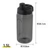 「LIV PLUS ウォーターボトル 水筒  軽量 1.5L 大容量 ブラック HAP941BLK 1個」の商品サムネイル画像2枚目