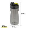「LIV PLUS ウォーターボトル 水筒  軽量 550ml ブラック ABF723BLK 1個」の商品サムネイル画像2枚目