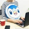 「MORIPiLO ポケモン クッション(ポッチャマ もちもちフェイスクッション)  グッズ ダイカット 背もたれ ブルー 約25×30cm かわいい」の商品サムネイル画像2枚目