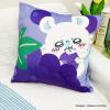 「MORIPiLO ちいかわ クッションカバー (モモンガ ぶどう パープル) 45x45cm グッズ 可愛い 柔らかめ 背もたれクッション カバー おしゃれ」の商品サムネイル画像2枚目