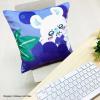 「MORIPiLO ちいかわ クッションカバー (モモンガ ぶどう パープル) 45x45cm グッズ 可愛い 柔らかめ 背もたれクッション カバー おしゃれ」の商品サムネイル画像6枚目