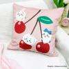 「MORIPiLO ちいかわ クッションカバー (ハチワレ うさぎ さくらんぼ ピンク) 45x45cm グッズ 可愛い 柔らかめ 背もたれクッション」の商品サムネイル画像2枚目