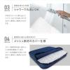 「MORIPiLO 座布団 椅子 クッション 高反発高通気2層ファイバークッション ネイビー40x40x5cm 床置き対応 硬めAir Sleep Cushion」の商品サムネイル画像4枚目