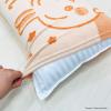 「MORIPiLO 枕カバー タオル地 約32x52cm ちいかわ うさぎ グッズ 洗える 35×50~43×63cm枕対応 のびのび 伸縮タイプ ベージュ」の商品サムネイル画像4枚目