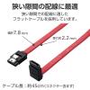 「SATAケーブル 3.0準拠 45cm 3本入り レッド ECST6-045 エレコム 1個」の商品サムネイル画像4枚目