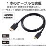 「HDMIケーブル mini (タイプA - タイプC) 1m スリム ブラック ECDH-HD14EMS10B エレコム 1個」の商品サムネイル画像7枚目