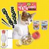 「【ワゴンセール】にゃんこのでるでるボトル 猫用 フードセット＜でるでるごはん 国産 2種×200g + ボトル＞ 1個（わけあり品）」の商品サムネイル画像3枚目