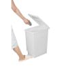 「新輝合成 SWISH スウィッシュ 小窓付きスリムペダル ホワイトグレー 45L ゴミ箱 1個」の商品サムネイル画像6枚目