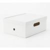 「無印良品 再生ポリプロピレン入りファイルボックススタンダード １／２ 約幅２５×奥行３２×高さ１２ｃｍ ホワイトグレー 良品計画」の商品サムネイル画像5枚目