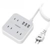 「TESSAN 延長コード2m 電源タップ AC 3口 USB-A TS-103 1個」の商品サムネイル画像2枚目