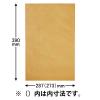 「簡易宅配袋 底ガゼット型 フラップ付 287×390×G60mm 1パック（100枚入） CTF-390 今村紙工」の商品サムネイル画像3枚目