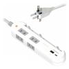 「カシムラ 電源タップ4AC-C/A-PD20W スイッチ/雷サージ付き 1.2m AC-058 1台」の商品サムネイル画像2枚目