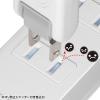 「サンワサプライ 火災予防タップ TAP-TSH610N2 1本」の商品サムネイル画像3枚目
