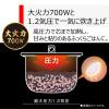 「東芝 圧力IH炊飯器 3.5合 ブラック RCー6PXV(K) RC-18VRV(K) 1台」の商品サムネイル画像4枚目