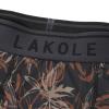 「メンズ リーフ柄プリントボクサーパンツ S ブラック LAKOLE/ラコレ」の商品サムネイル画像3枚目