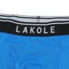 「メンズ ビビット無地ロゴボクサーパンツ M ブルー LAKOLE/ラコレ」の商品サムネイル画像2枚目