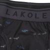 「メンズ フレーズプリントボクサーパンツ S ブラック LAKOLE/ラコレ」の商品サムネイル画像3枚目