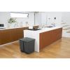 「新輝合成 SWISH スウィッシュ 小窓付きスリムペダル チャコールブラック 45L ゴミ箱 1個」の商品サムネイル画像4枚目