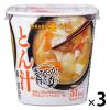 「ひかり味噌 カップみそ汁 まろやかな旨みと香り とん汁 3個」の商品サムネイル画像1枚目
