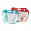 「小さく保存 たためるウォーターバッグ 5L・7L 防災用品 アウトドア ブルー/レッド 1セット（各1枚） コジット」の商品サムネイル画像3枚目