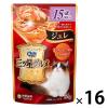 「銀のスプーン 三ツ星グルメ ジュレ 15歳頃から まぐろ・かつおにささみ添え 35g 16袋 キャットフード ウェット パウチ」の商品サムネイル画像1枚目