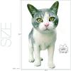 「マッチングジャパン かわいい 猫 写真 岩合光昭「ねこウォールステッカー05」SS TS-0085-ASS 1枚」の商品サムネイル画像3枚目