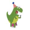 「日本ホールマーク お誕生日祝い グリーティングカード オルゴール ダミ声恐竜 1枚」の商品サムネイル画像3枚目