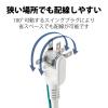 「エレコム 3pinタップ/マグネット付/ホコリシャッター付/6個口/2.5m/ホワイト T-T1D-3625WH 1個」の商品サムネイル画像6枚目