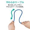 「エレコム やわらかLANケーブル/CAT6A/20m/ブルー LD-GPAY/BU20 1個」の商品サムネイル画像4枚目