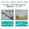 「エレコム LANケーブル/CAT6/フラット/20m/ブルー LD-GF2/BU20 1個」の商品サムネイル画像4枚目