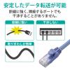 「エレコム ＬＡＮケーブル　ＣＡＴ6　準拠　5ｍ　ブルー LD-GPN/BU5 1個」の商品サムネイル画像4枚目