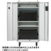 「サンワサプライ プラダン製タブレット・ノートパソコン収納ケース(10台用) PD-BOX1BK 1台」の商品サムネイル画像7枚目