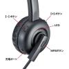 「サンワサプライ Bluetoothヘッドセット(単一指向性マイク内蔵) MM-BTMH58BK 1個」の商品サムネイル画像3枚目