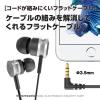 「マイク付ステレオイヤホン 4極ミニプラグ ステレオイヤホン＆ハンズフリー ASH57W4 ホワイト 5個 多摩電子工業」の商品サムネイル画像6枚目