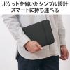「パソコンケース 10インチ ネオプレン スリーブ 縦型 軽量 ブラック インナーバッグ PCバッグ 1個 エレコム」の商品サムネイル画像5枚目