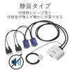 「エレコム　USBパソコン切替器 PC2台切替　手元スイッチ　KVM-KUSN　」の商品サムネイル画像7枚目
