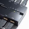 「サンワサプライ 磁石付きUSB2.0手動切替器(ハブ付き・4回路) SW-US44HMG 1個」の商品サムネイル画像5枚目
