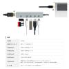「USBハブ Type-C接続 HDMI×1 カードスロット×1 Type-C×2 USB-A×2 ドッキングステーション タイプC」の商品サムネイル画像4枚目