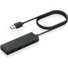 「USBハブ USB-A×4ポート USB3.0 バスパワー 60cm ブラック U3H-FC03BBK エレコム 5個」の商品サムネイル画像2枚目